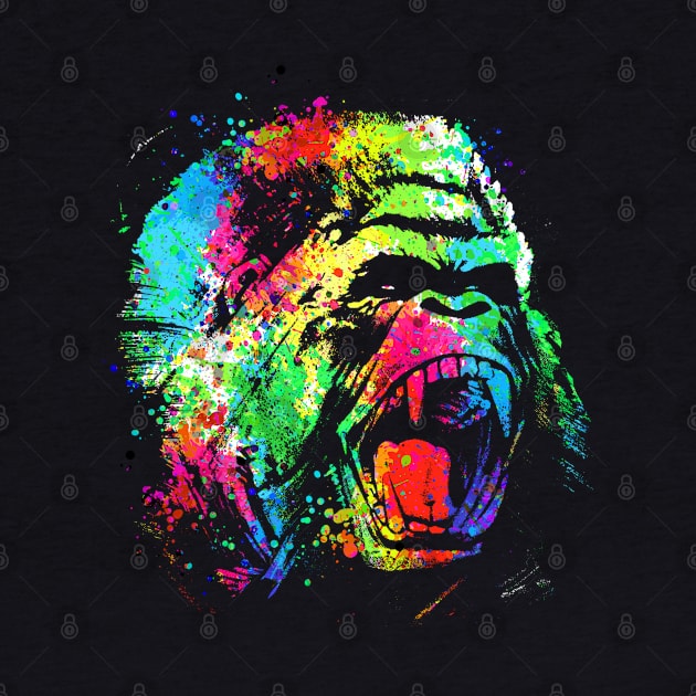 Technicolor Gorilla by clingcling